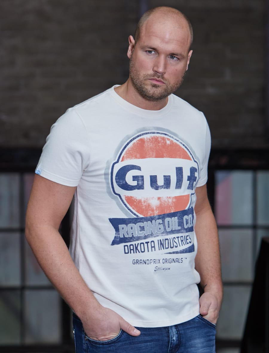 Oil Racing T-shirt | Cream | Gulf Oil Australia